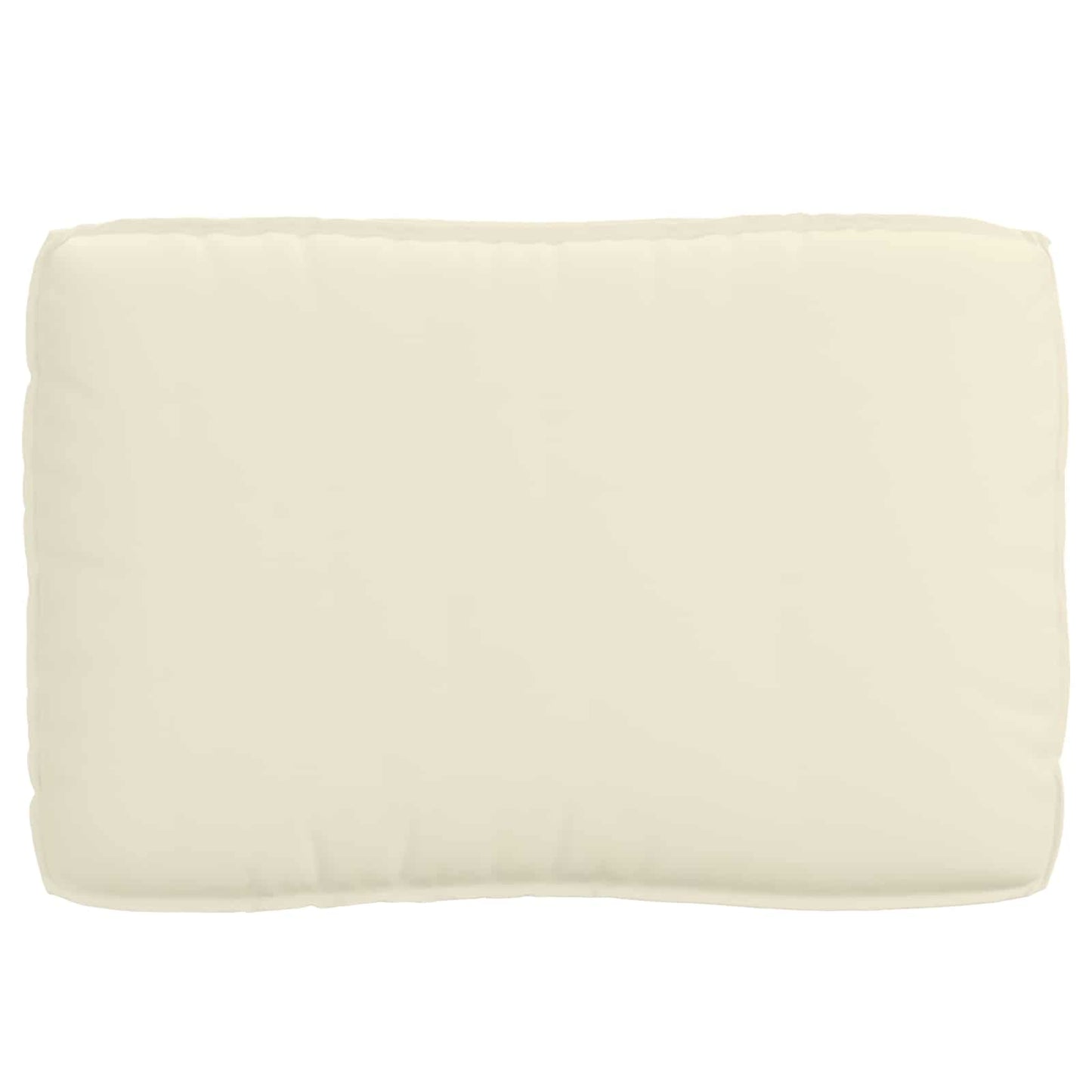 vidaXL Lot de 2 coussins de palette Crème Tissu Oxford