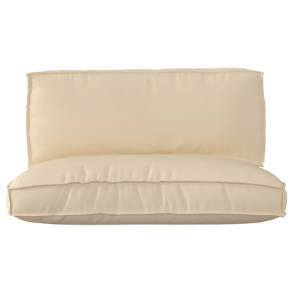 vidaXL Set de coussins de palette 2 pcs Tissu Oxford beige