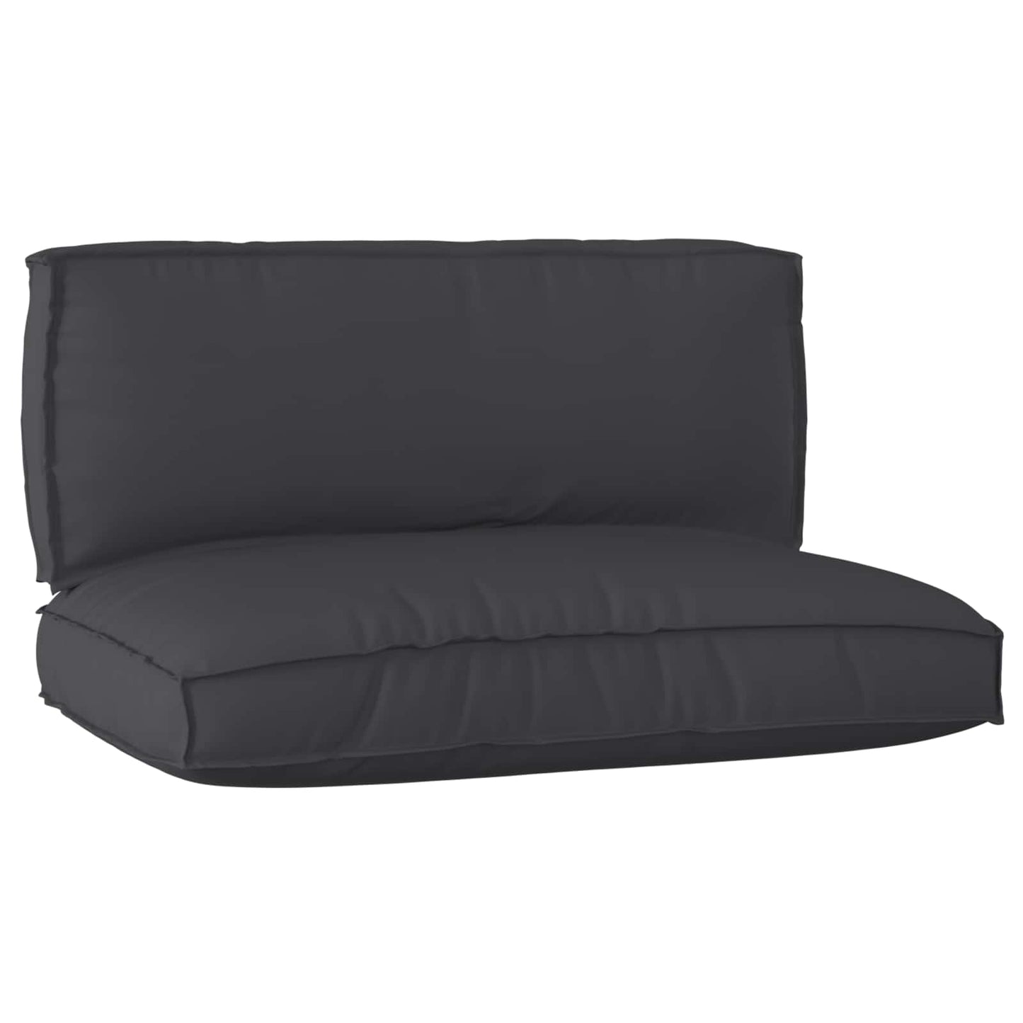 vidaXL Ensemble de coussins de palette 2 pcs Tissu Oxford Noir