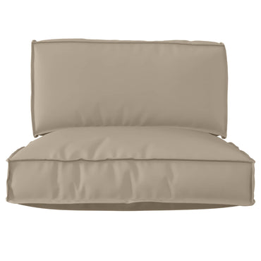 vidaXL Palettenkissenset 2 pcs Taupe Oxford-Stoff