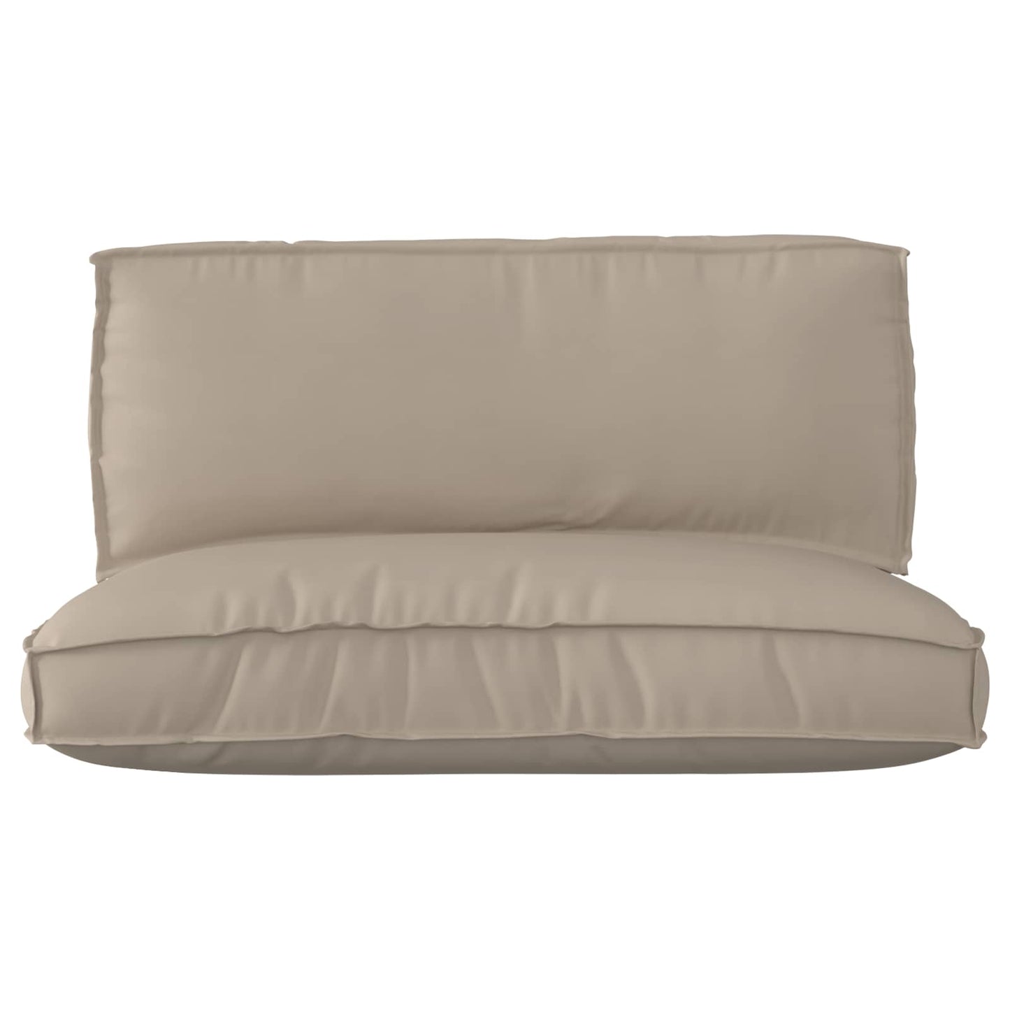 vidaXL Palettenkissenset 2 pcs Taupe Oxford-Stoff
