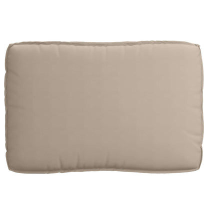 vidaXL Palettenkissenset 2 pcs Taupe Oxford-Stoff