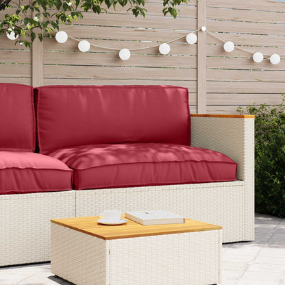 vidaXL Palettenkissenset 2 pcs Weinrot Oxford-Stoff