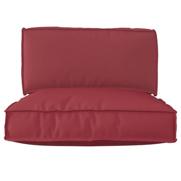 vidaXL Palettenkissenset 2 pcs Weinrot Oxford-Stoff