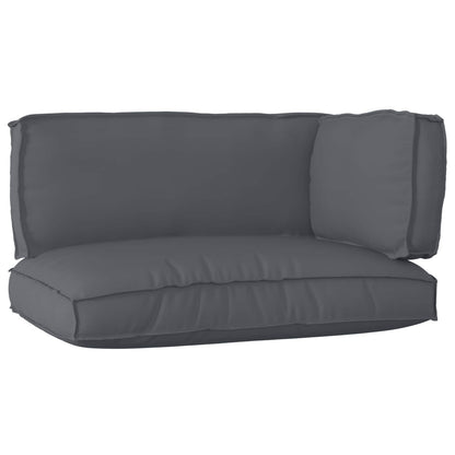 vidaXL Palettenkissenset 3 pcs Anthrazit Oxford-Stoff