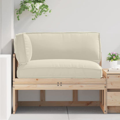 vidaXL Pallet Kissen Set 3 pcs Creme 120 x 80 x 12 cm Oxford-Stoff