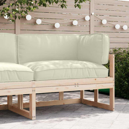 vidaXL Pallet Kissen Set 3 pcs Creme 120 x 80 x 12 cm Oxford-Stoff