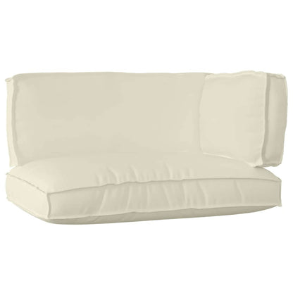 vidaXL Pallet Kissen Set 3 pcs Creme 120 x 80 x 12 cm Oxford-Stoff