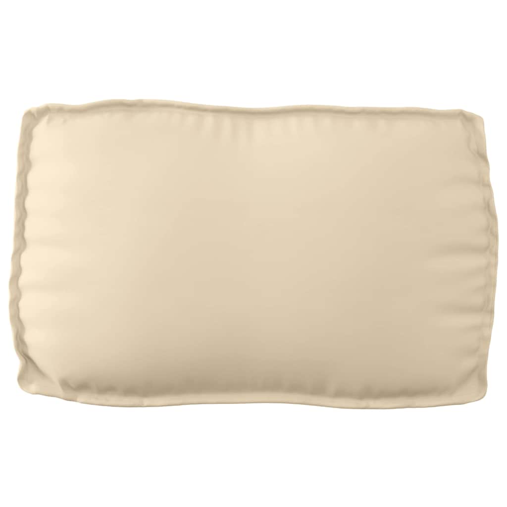 vidaXL Palettenkissenset 3 pcs Beige Oxford-Stoff