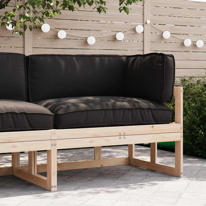vidaXL Pallet Kissen Set 3 pcs Schwarz 120 x 80 x 12 cm Oxford-Stoff