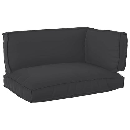 vidaXL Pallet Kissen Set 3 pcs Schwarz 120 x 80 x 12 cm Oxford-Stoff