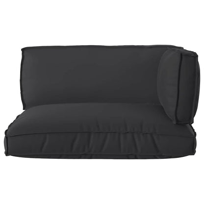 vidaXL Pallet Kissen Set 3 pcs Schwarz 120 x 80 x 12 cm Oxford-Stoff