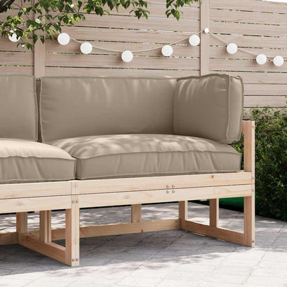 vidaXL Pallet Kissen Set 3 pcs Taupe 120 x 80 x 12 cm Oxford-Stoff