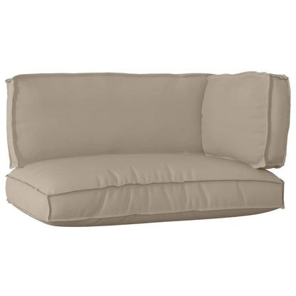 vidaXL Pallet Kissen Set 3 pcs Taupe 120 x 80 x 12 cm Oxford-Stoff