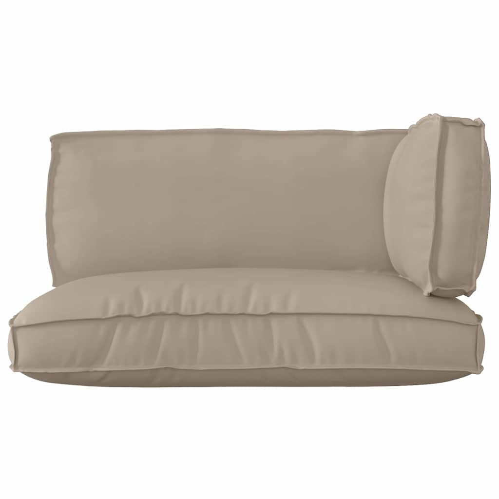 vidaXL Pallet Kissen Set 3 pcs Taupe 120 x 80 x 12 cm Oxford-Stoff
