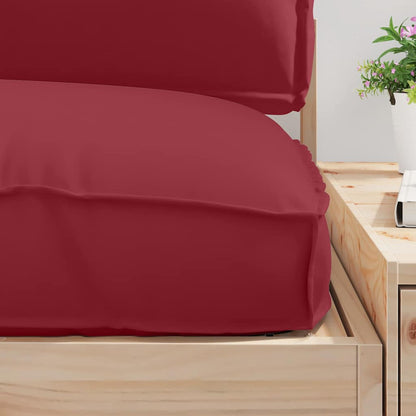 vidaXL Pallet Kissen Set 3 pcs Weinrot 120 x 80 x 12 cm Oxford-Stoff
