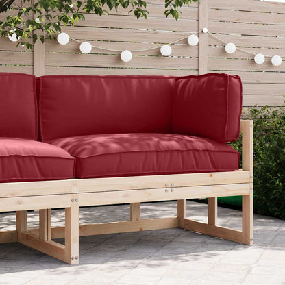 vidaXL Pallet Kissen Set 3 pcs Weinrot 120 x 80 x 12 cm Oxford-Stoff
