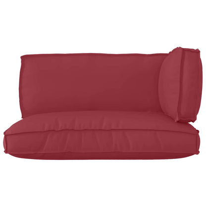 vidaXL Pallet Kissen Set 3 pcs Weinrot 120 x 80 x 12 cm Oxford-Stoff