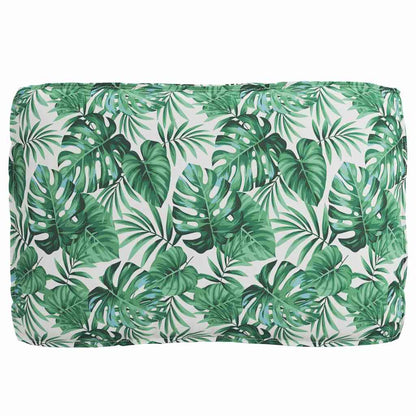 vidaXL Palettenkissenset Floral 3 pcs Grünes Blattmuster Oxford-Stoff