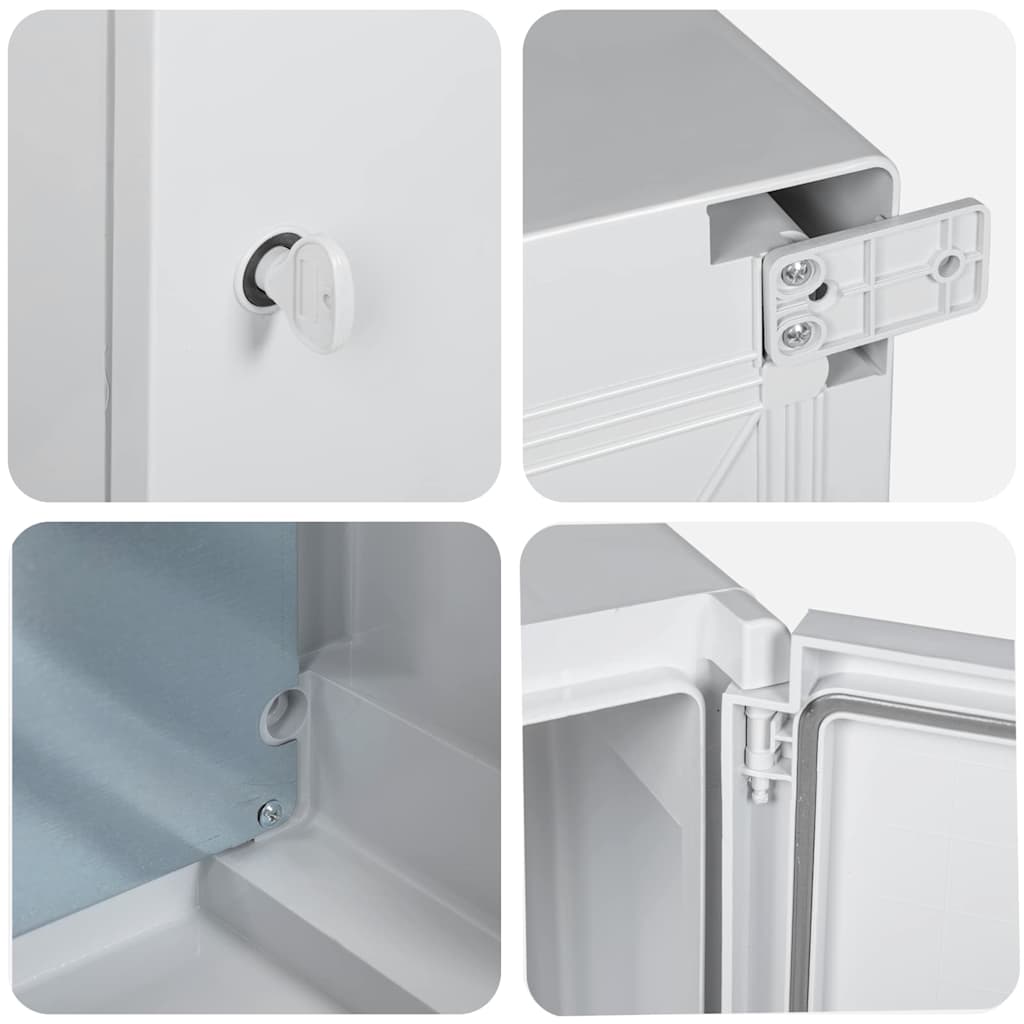 Steuerungsschrank Grau 32 x 13 x 33 cm ABS Kunststoff