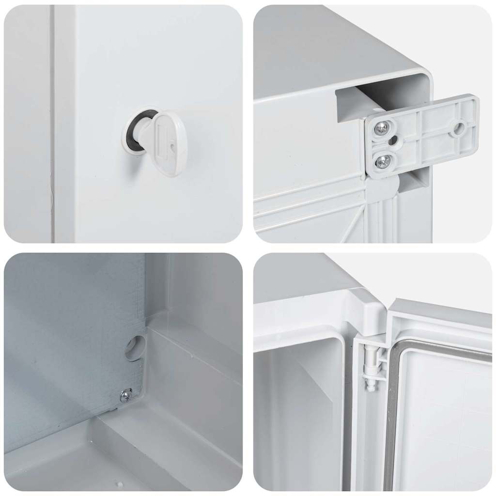 Steuerungsschrank Grau 37 x 16,5 x 35 cm ABS Kunststoff