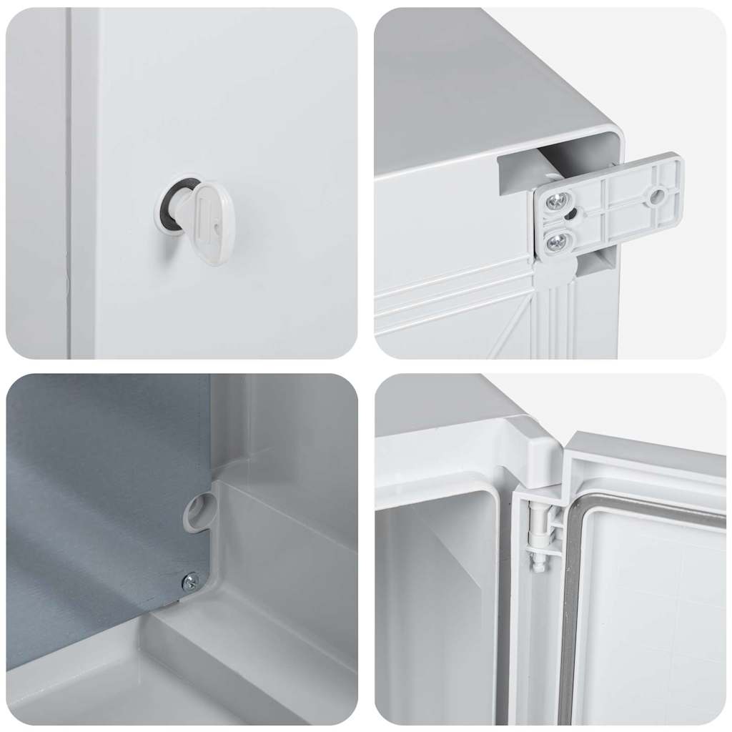 Steuerungsschrank Grau 42 x 19,5 x 50 cm ABS Kunststoff