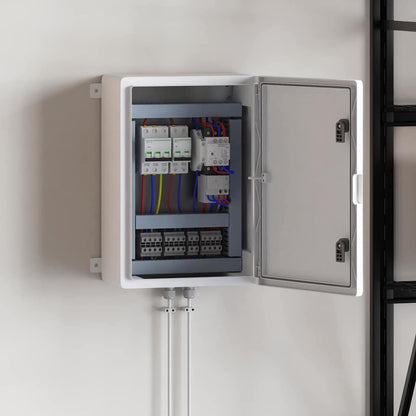 Steuerungsschrank Grau 42 x 19,5 x 50 cm ABS Kunststoff