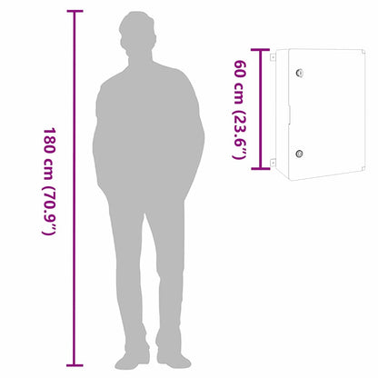 Steuerungsschrank Grau 47 x 20 x 50 cm ABS Kunststoff