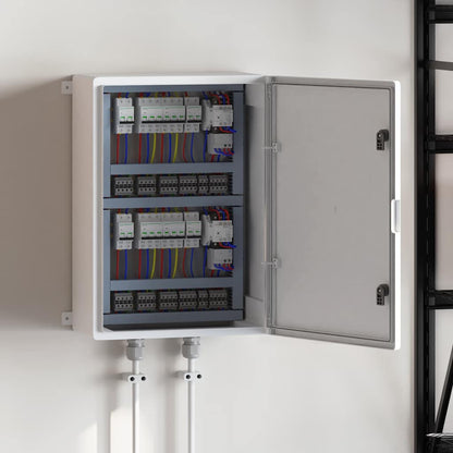 Steuerungsschrank Grau 57 x 24,5 x 70 cm ABS Kunststoff