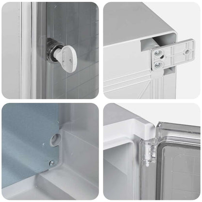 Steuerungsschrank Grau 32 x 13 x 30 cm ABS Kunststoff