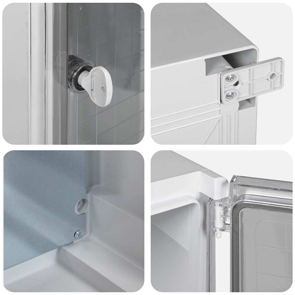 Steuerungsschrank Grau 32 x 15 x 35 cm ABS Kunststoff