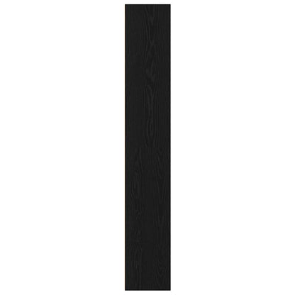 vidaXL Bücherregal Schwarz Eichen-Optik 80x30x189 cm Holzwerkstoff