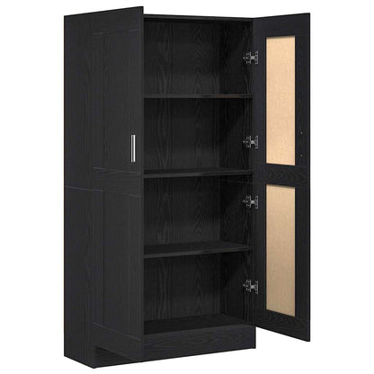 vidaXL Bücherregal Schwarz Eichen-Optik 82,5 x 30,5 x 150 cm
