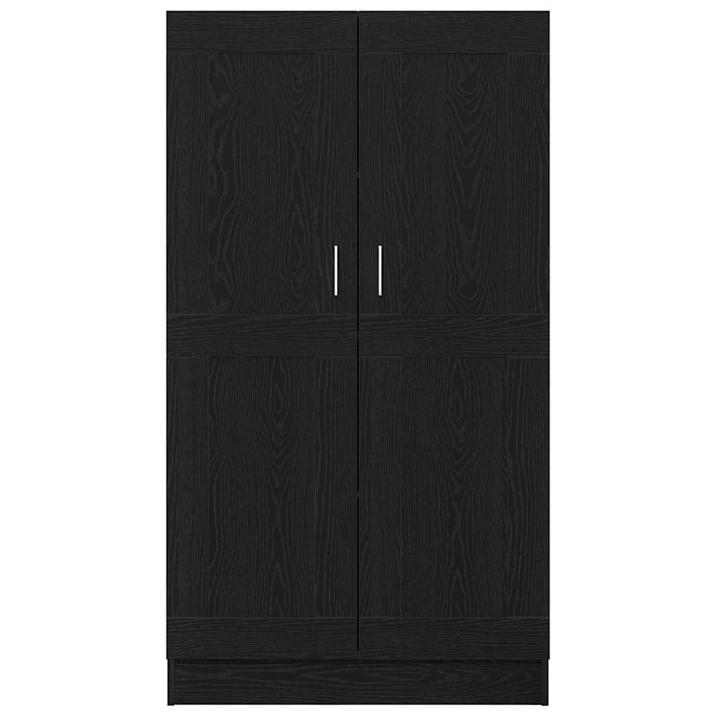 vidaXL Bücherregal Schwarz Eichen-Optik 82,5 x 30,5 x 150 cm