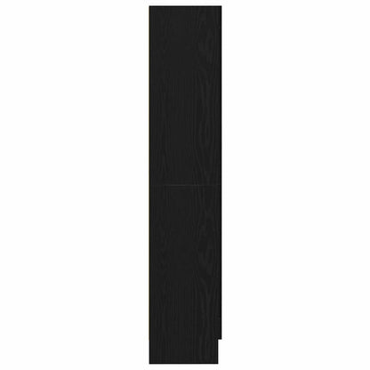vidaXL Bücherregal Schwarz Eichen-Optik 82,5 x 30,5 x 150 cm