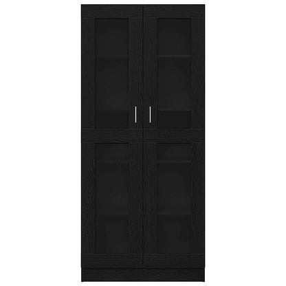 vidaXL Bücherregal Schwarz Eichen-Optik 82,5 x 30,5 x 185 cm