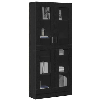 vidaXL Bücherregal Schwarz Eichen-Optik 82,5 x 30,5 x 185 cm