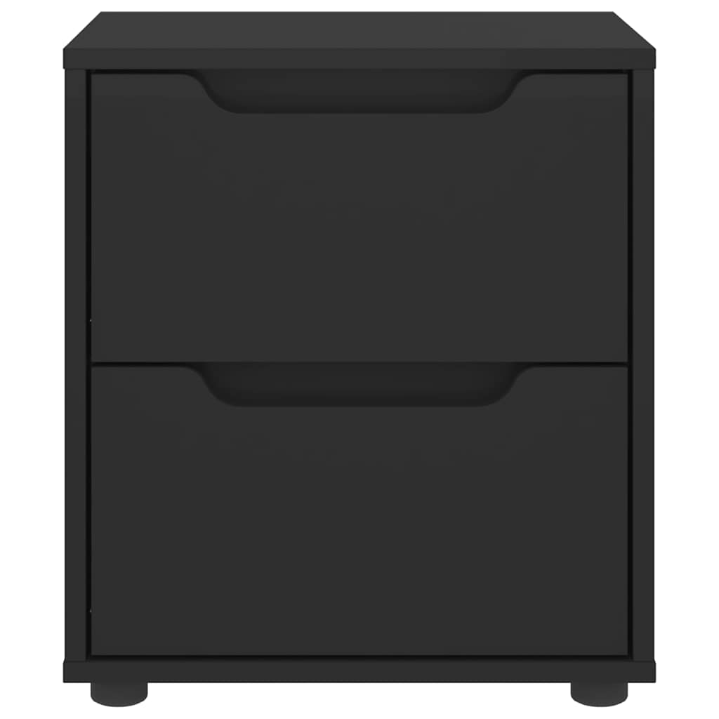 vidaXL Nachttisch VISNES Schwarz 45x40x50 cm Holzwerkstoff