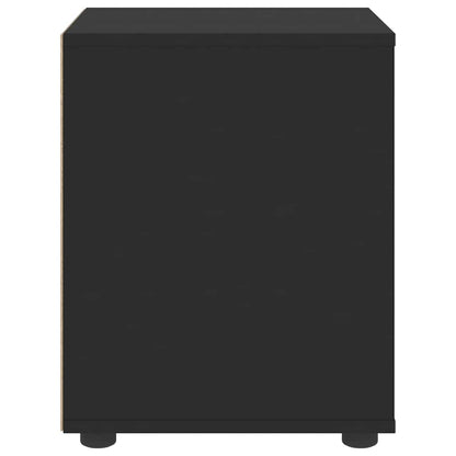 vidaXL Nachttisch VISNES Schwarz 45x40x50 cm Holzwerkstoff