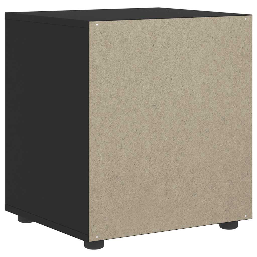 vidaXL Nachttisch VISNES Schwarz 45x40x50 cm Holzwerkstoff