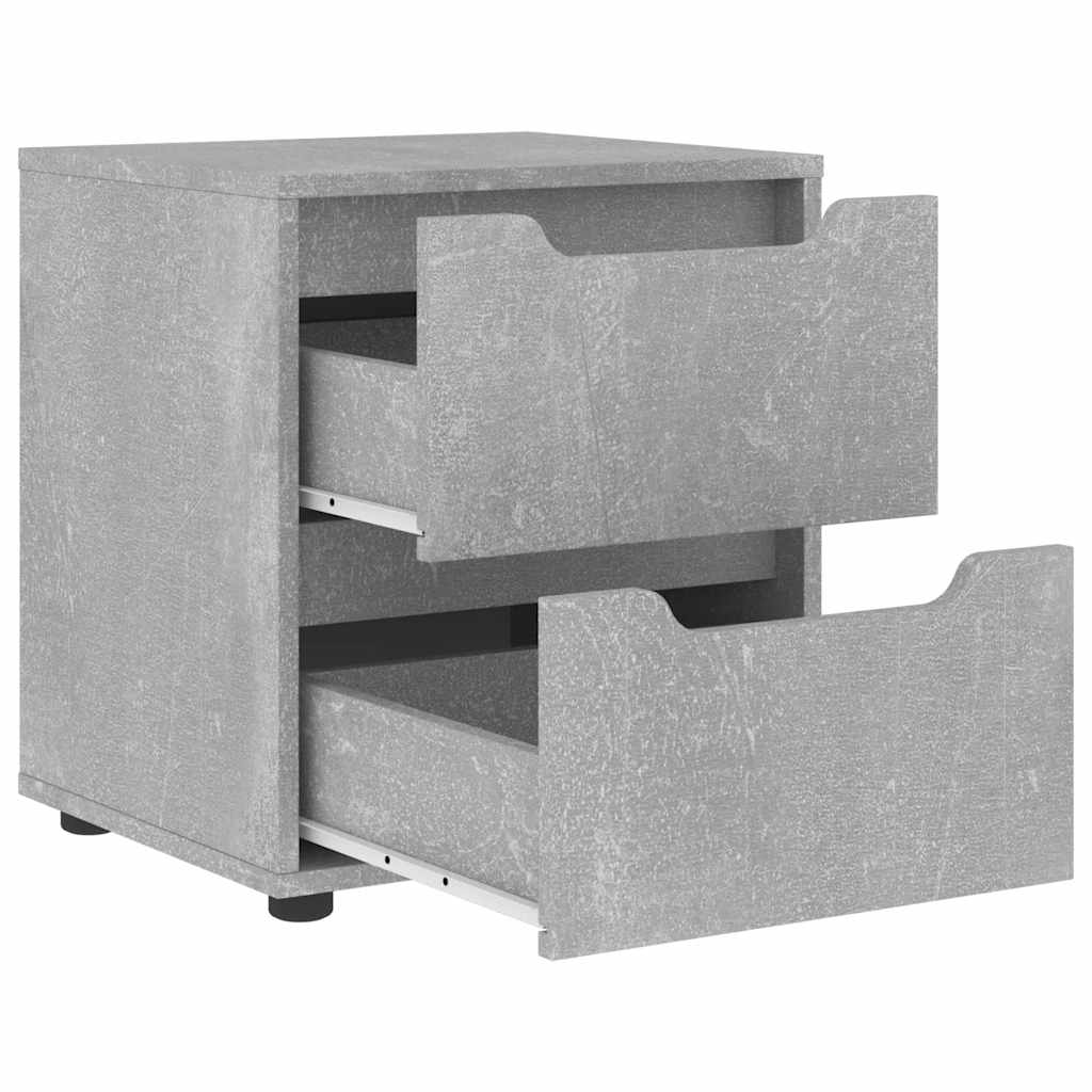vidaXL Nachttisch VISNES Betongrau 45x40x50 cm Holzwerkstoff