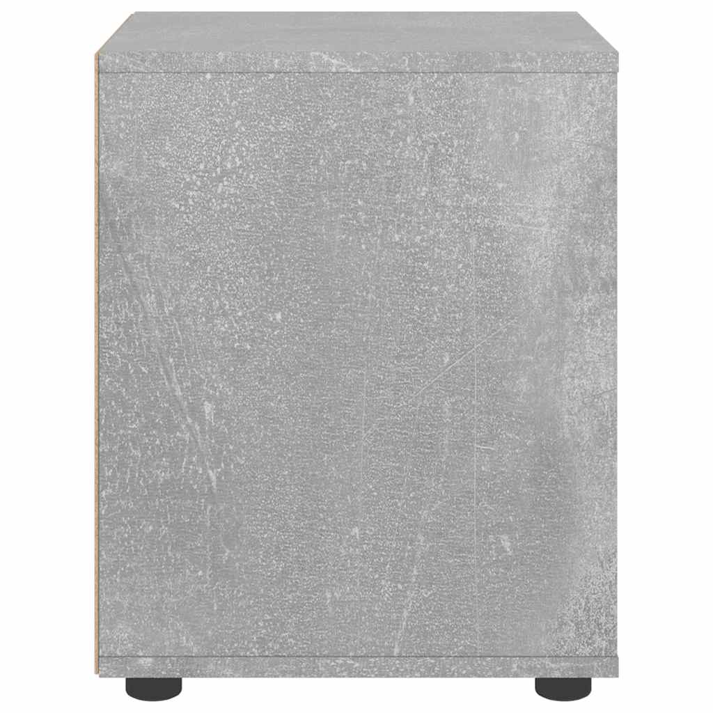 vidaXL Nachttisch VISNES Betongrau 45x40x50 cm Holzwerkstoff