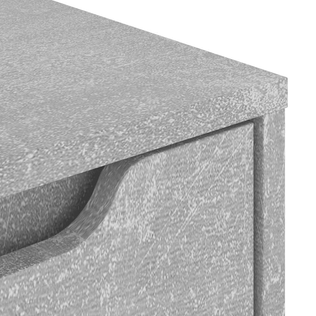 vidaXL Nachttisch VISNES Betongrau 45x40x50 cm Holzwerkstoff