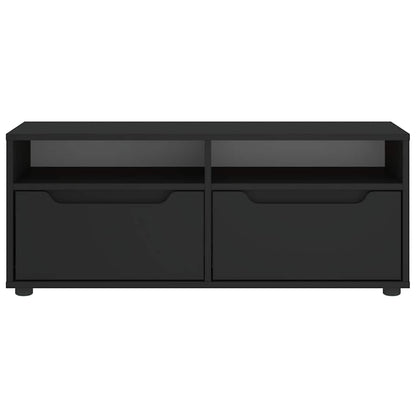vidaXL TV-Schrank VISNES Schwarz 100x40x38 cm Holzwerkstoff