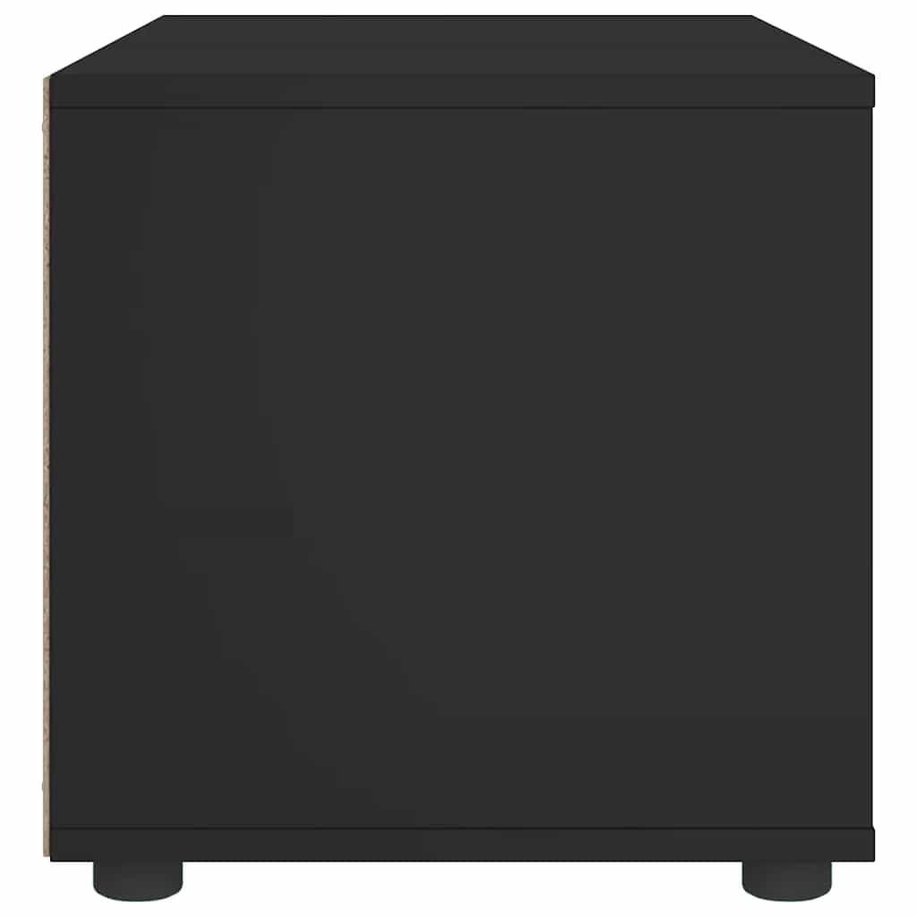 vidaXL TV-Schrank VISNES Schwarz 100x40x38 cm Holzwerkstoff