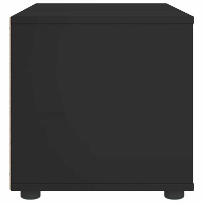 vidaXL TV-Schrank VISNES Schwarz 100x40x38 cm Holzwerkstoff
