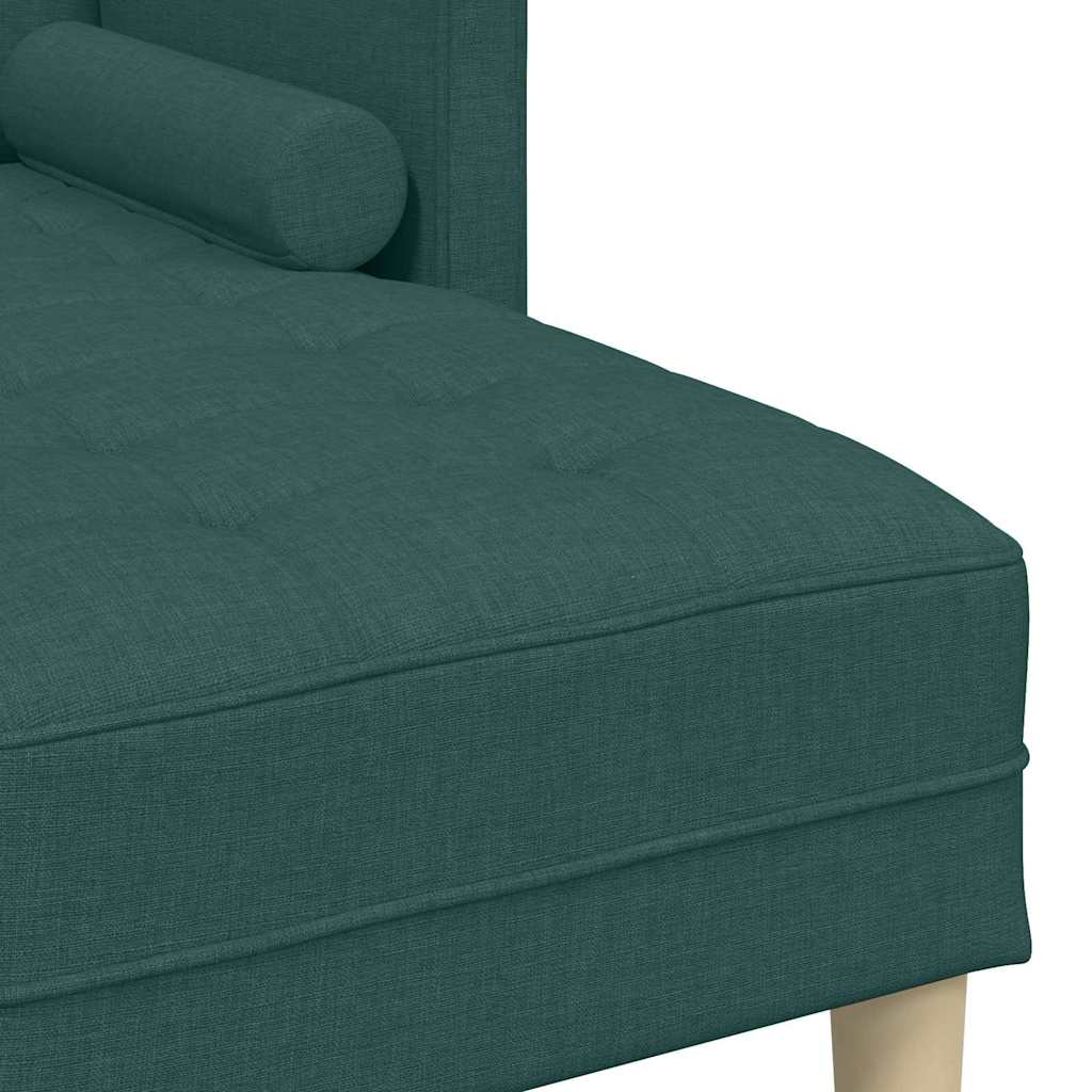 Sofa Set mit Kissen Dunkelgrün Polyester