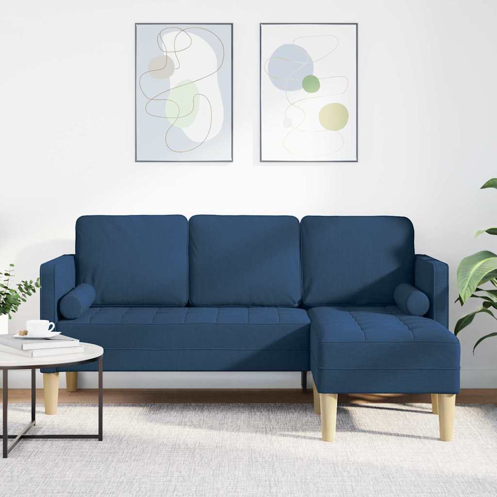 vidaXL Sofa Set Blau 173 x 131 x 67 cm Stoff