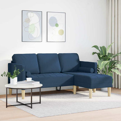 vidaXL Sofa Set Blau 173 x 131 x 67 cm Stoff