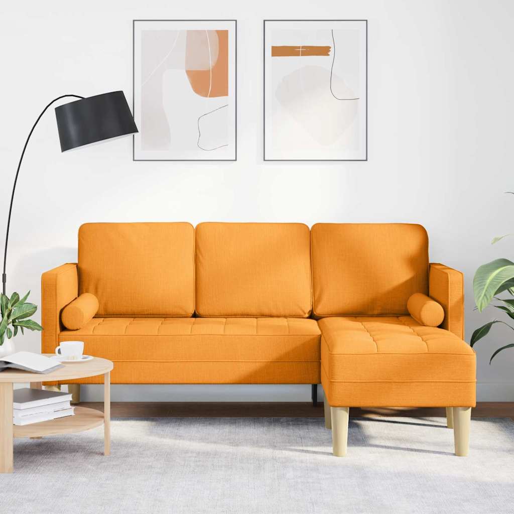 vidaXL Sofa Set Dunkelgelb 173 x 131 x 67 cm Stoff